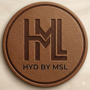 HYD by MSL leather emblem